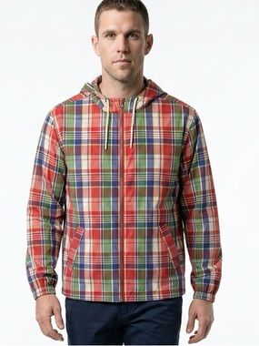 Weatherproof Vintage Men's Plaid Hooded Jacket Multicolor Size Standard‎ M